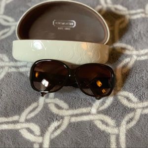 NEVER WORN MONOGRAMMED COACH ODESSA SHADES  & BOX